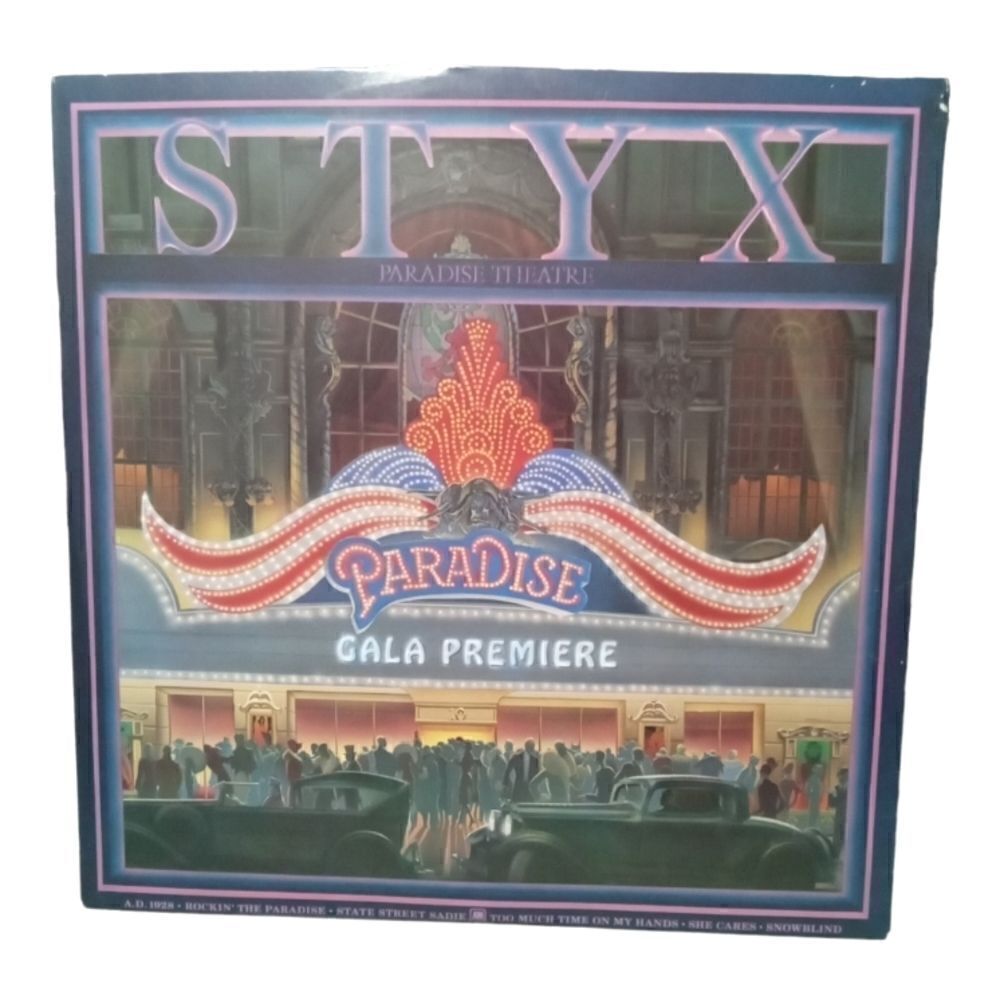 Styx Paradise Theater Gala Premiere LP Vinyl Record Album 1980 A&M Records